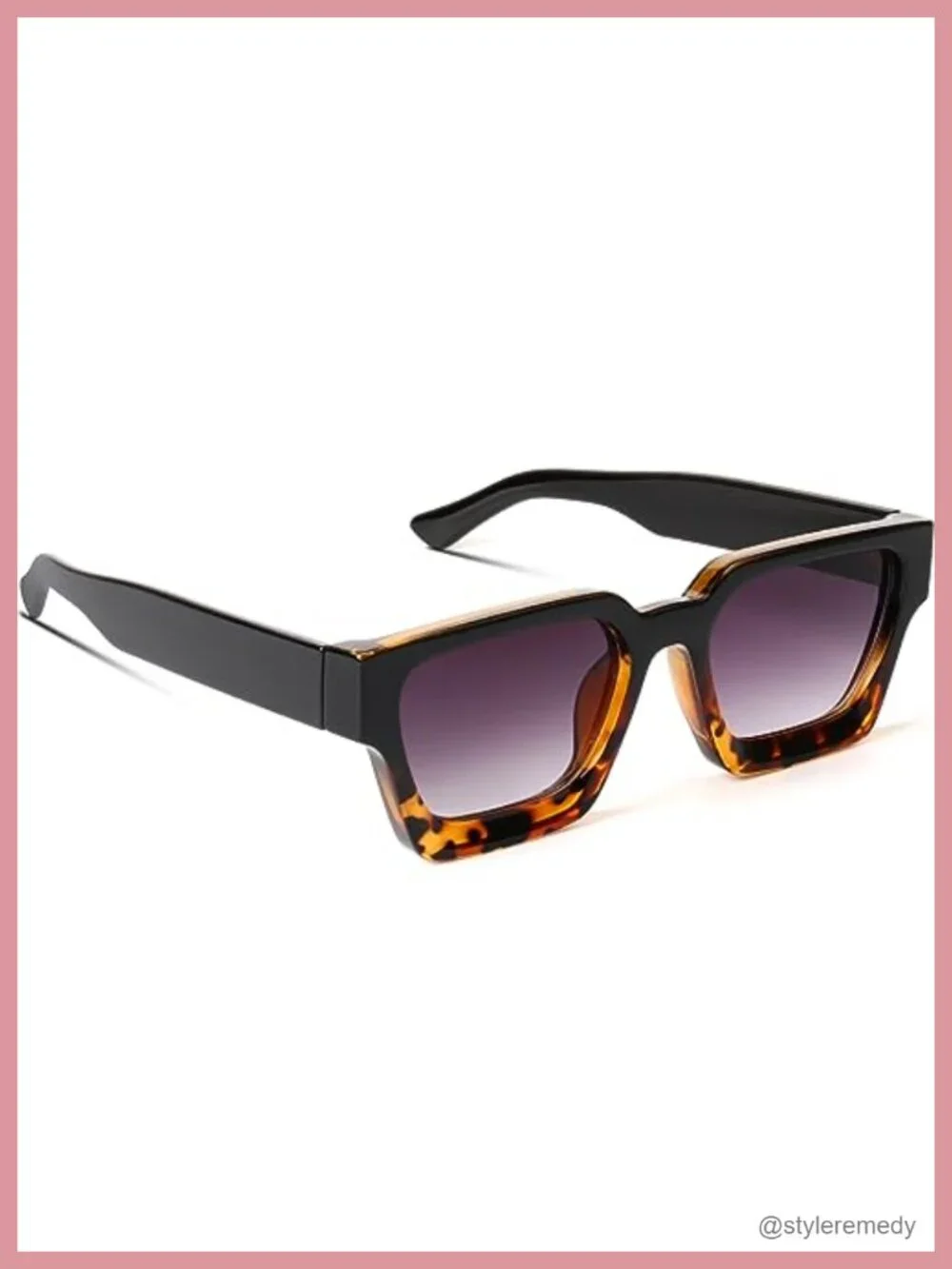 Thick Square Sunglasses UV400 Protection Unisex Sun Glasses